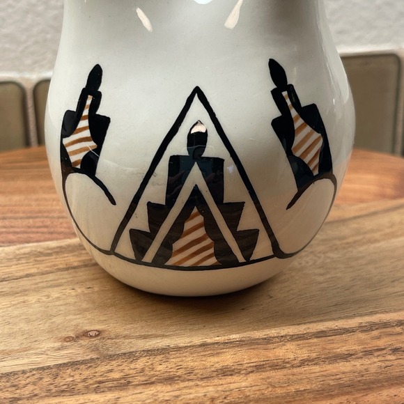 Native American Ceramic Singed Small Wedding Vase Signed M Reed 1991 - Picture 3 of 9